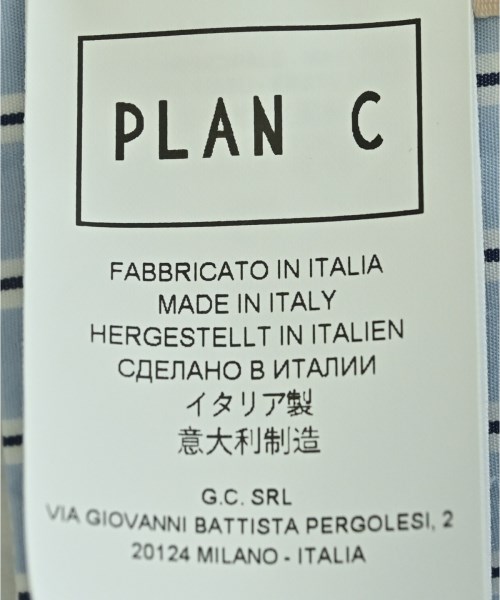 PLAN C（プランシー）カジュアルシャツ 青 サイズ:48(L位) メンズ/2200682388177