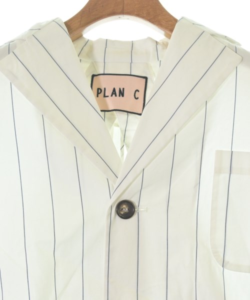 PLAN C（プランシー）カジュアルジャケット 白 サイズ:36(XS位) レディース/2200689735042