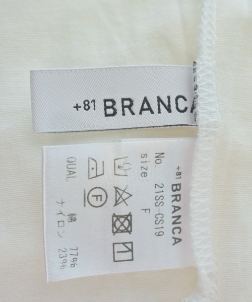 +81 BRANCA（ハチイチブランカ）Tシャツ・カットソー 白 サイズ:F レディース/2200626668341