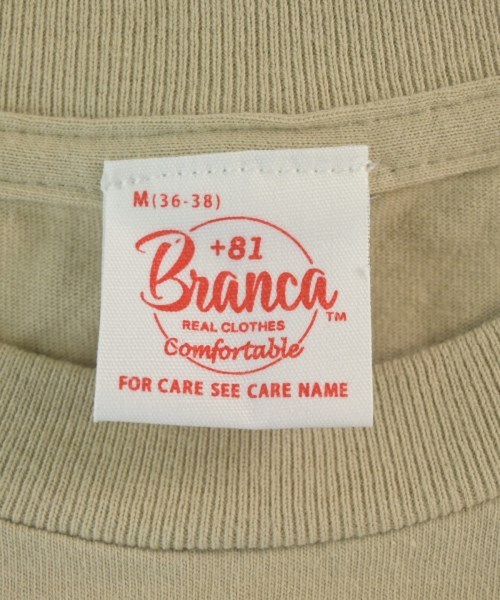 +81 BRANCA（ハチイチブランカ）Tシャツ・カットソー ベージュ サイズ:M レディース/2200676575477