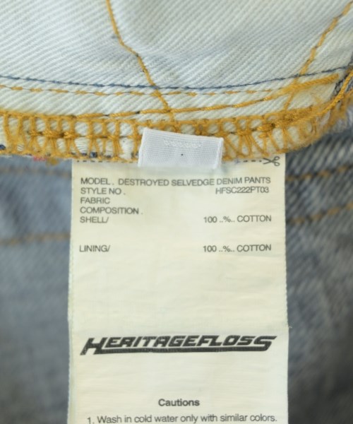 HERITAGE FLOSS（ヘリテイジフロース）デニムパンツ 青 サイズ:M メンズ/2200715550359