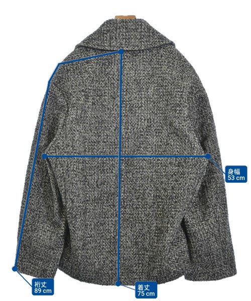 Estella.K（エステラケー）ピーコート 黒 サイズ:F レディース/2200668443029