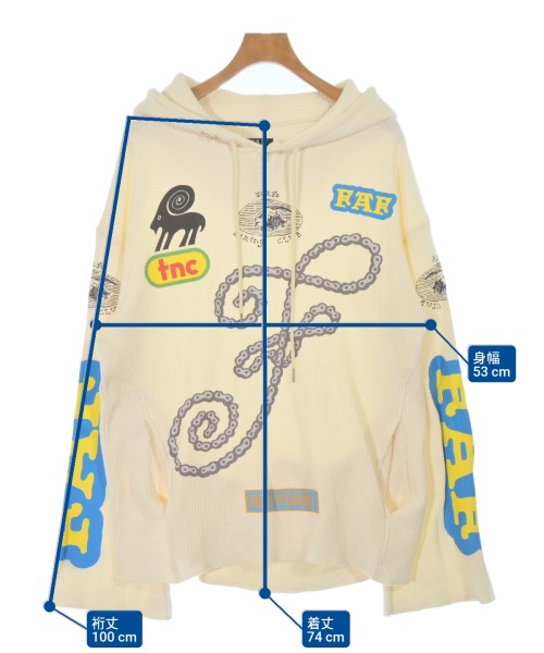 FAF（フェイクアスフラワーズ）パーカー 白 サイズ:L メンズ/2200677017235