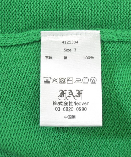 FAF（フェイクアスフラワーズ）ニット・セーター 緑 サイズ:3(L位) メンズ/2200713744194