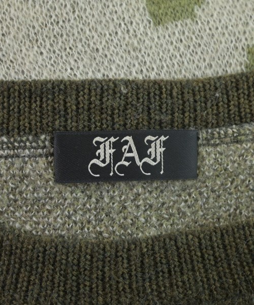 FAF（フェイクアスフラワーズ）ニット・セーター カーキ サイズ:-(XL位) メンズ/2200667693012