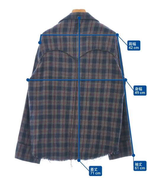 YOUTHS IN BALACLAVA（ユースインバラクラバ）カジュアルシャツ 紺 サイズ:M レディース/2200623586051