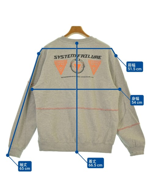 YOUTH OF PARIS（ユースオブパリス）スウェット グレー サイズ:1(S位) メンズ/2200631267089