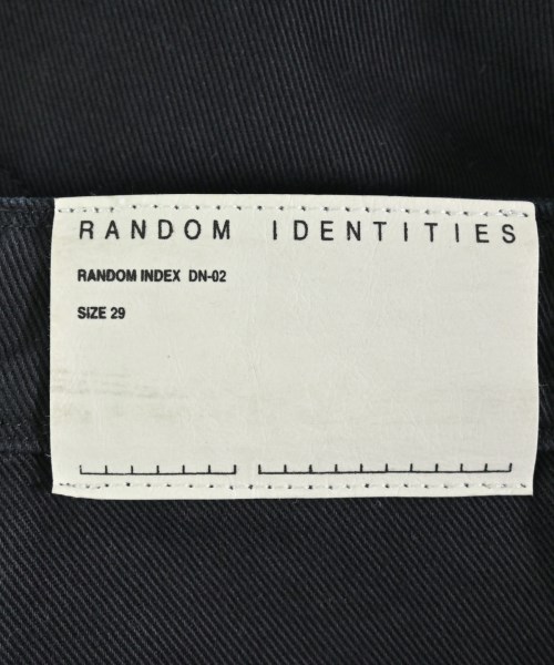 RANDOM IDENTITIES（ランダムアイデンティティーズ）デニムパンツ 黒 サイズ:29(S位) メンズ/2200723903277