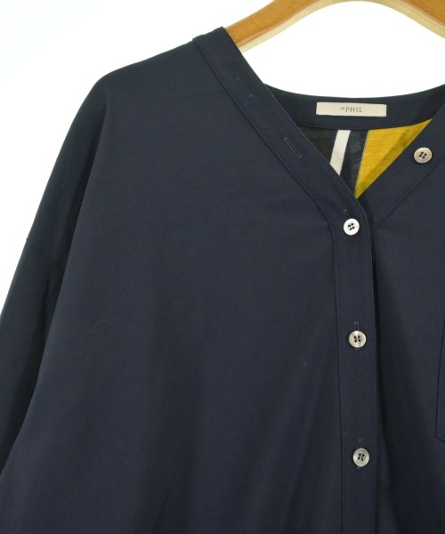 LE PHIL（ルフィル）カジュアルシャツ 紺 サイズ:0(XS位) レディース/2200637782029
