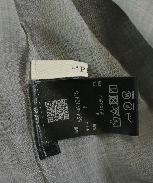 LE PHIL（ルフィル）ブラウス グレー サイズ:F レディース/2200616346051