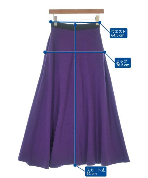 LE PHIL（ルフィル）ロング・マキシ丈スカート 紫 サイズ:0(XS位) レディース/2200675281317