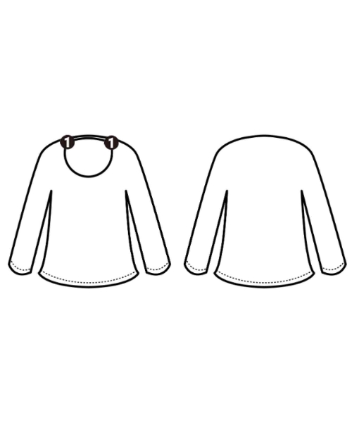 LE PHIL（ルフィル）ブラウス 紺 サイズ:F レディース/2200679819035