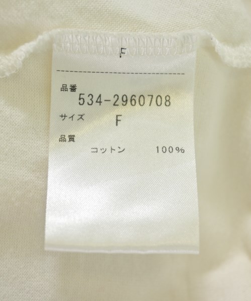 LE PHIL（ルフィル）Tシャツ・カットソー 白 サイズ:F レディース/2200717232093