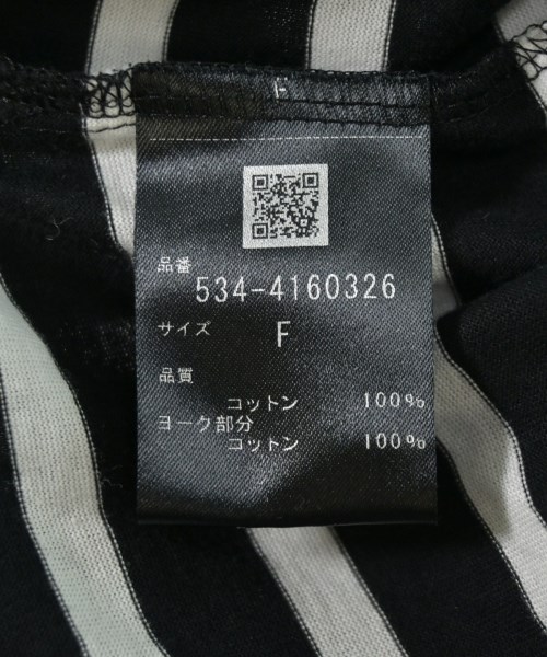 LE PHIL（ルフィル）Tシャツ・カットソー 黒 サイズ:F レディース/2200717232116