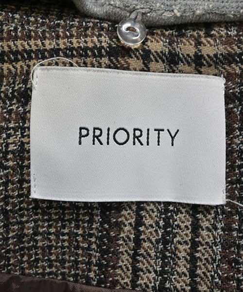 PRIORITY（プライオリティー）ジャケット 茶 サイズ:38(M位) レディース/2200689331022