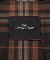 SYU.HOMME/FEMM（シュウオムフェム）カジュアルシャツ 茶 サイズ:2(M位) メンズ/2200471296263