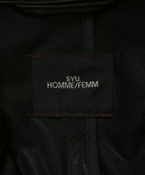 SYU.HOMME/FEMM（シュウオムフェム）その他 黒 サイズ:1(S位) メンズ/2200623493014