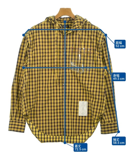 SYU.HOMME/FEMM（シュウオムフェム）カジュアルシャツ 黄 サイズ:1(S位) メンズ/2200633445140