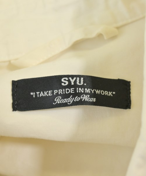 SYU.HOMME/FEMM（シュウオムフェム）カジュアルシャツ 白 サイズ:-(XXL位) メンズ/2200676820041