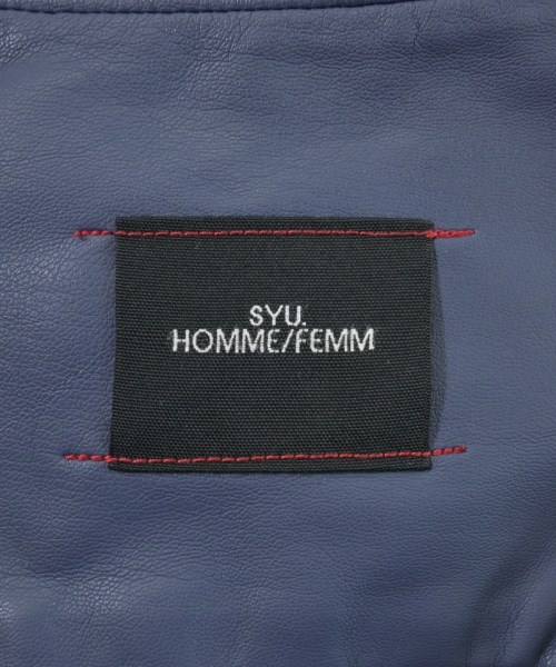SYU.HOMME/FEMM（シュウオムフェム）カジュアルシャツ 青 サイズ:2(M位) メンズ/2200663027095