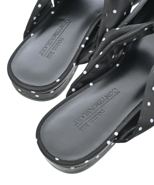 room306 CONTEMPORARY（ルームサンマルロクコンテンポラリー）サンダル 黒 サイズ:EU37(23.5cm位) レディース/2200659446015