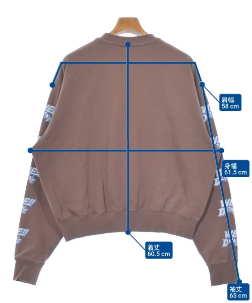 We11done（ウェルダン）スウェット 茶 サイズ:XS メンズ/2200672990076