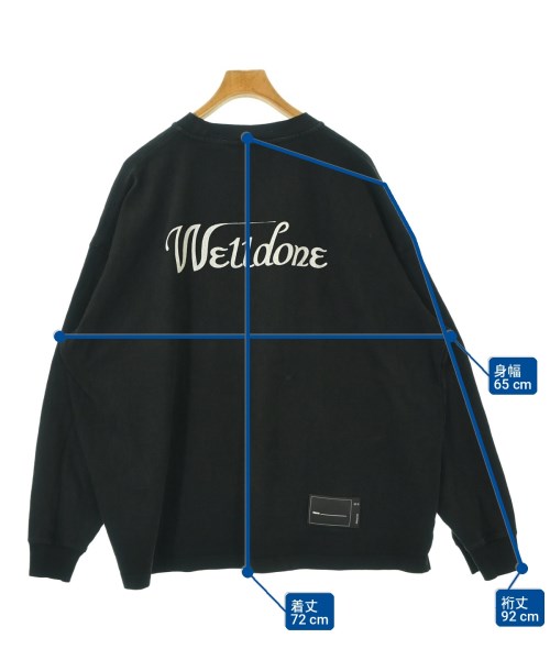We11done（ウェルダン）Tシャツ・カットソー 黒 サイズ:XL メンズ/2200701881023