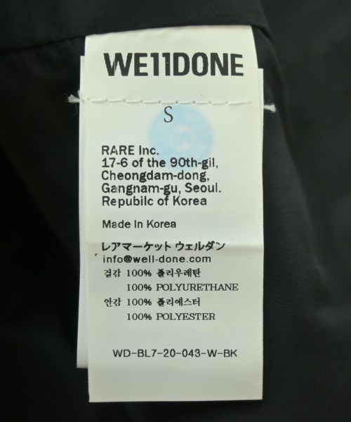 We11done（ウェルダン）ベスト 黒 サイズ:S レディース/2200714978048
