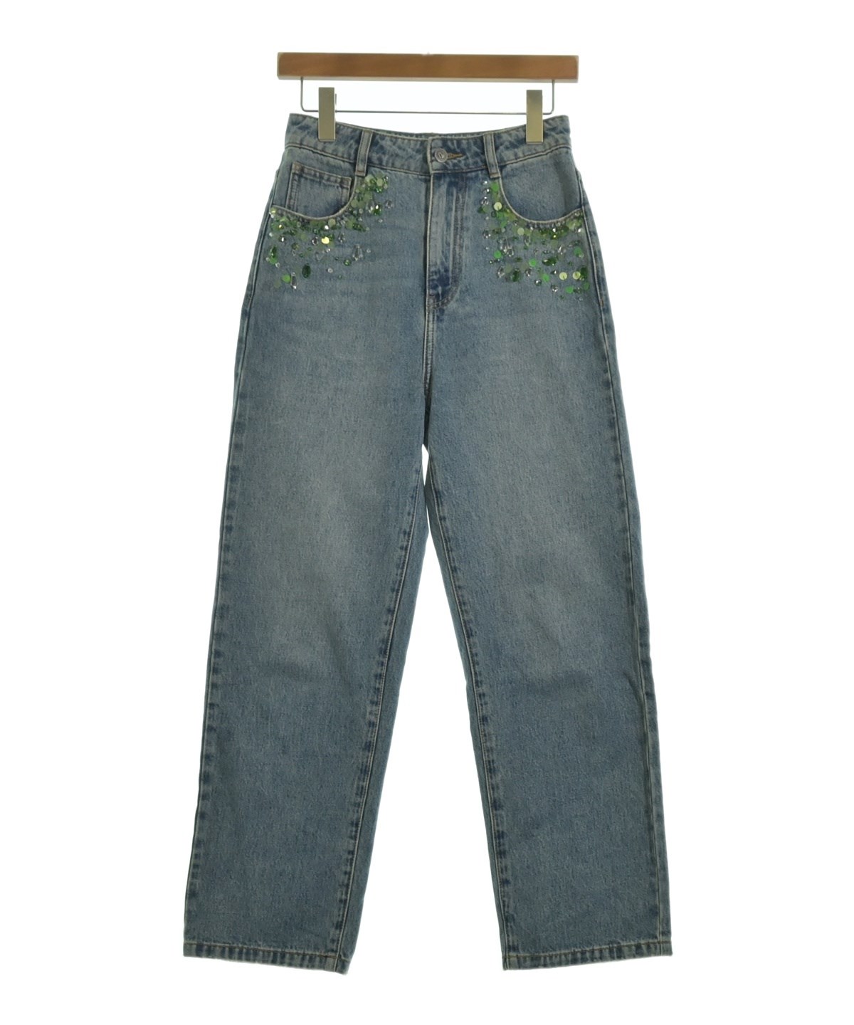 【新品タグ付き】RE/DONE 米国製　レディースデニムパンツ　SIZE２５ d'zzit（ディジット）デニムパンツ 青 サイズ:XS レディース