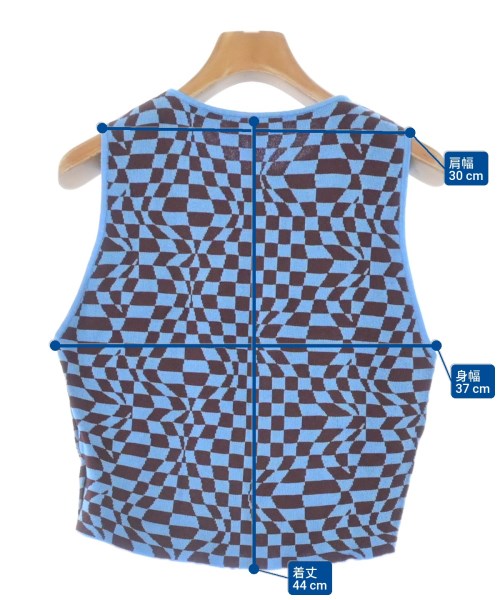 Paloma Wool（パロマウール）ベスト/ノースリーブ 青 サイズ:L レディース/2200649530113