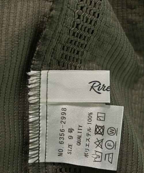 Rire Fete（リルフェテ）ワンピース カーキ サイズ:9(M位) レディース/2200622041520