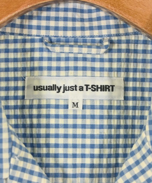 usually just a T-SHIRT（ユージュアリージャストアティーシャツ）カジュアルシャツ 青 サイズ:M メンズ/2200680405043