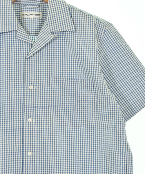 usually just a T-SHIRT（ユージュアリージャストアティーシャツ）カジュアルシャツ 青 サイズ:M メンズ/2200680405043