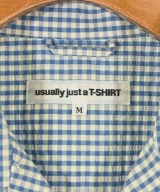 usually just a T-SHIRT（ユージュアリージャストアティーシャツ）カジュアルシャツ 青 サイズ:M メンズ/2200680405043