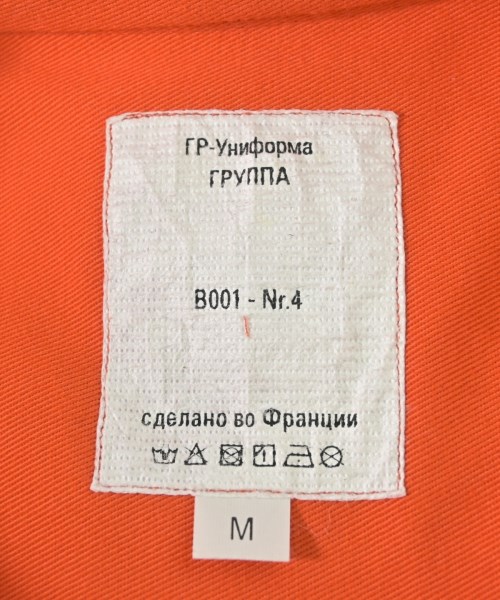 GR-UNIFORMA（ジーアールユニフォーマ）カジュアルシャツ オレンジ サイズ:M メンズ/2200665656118