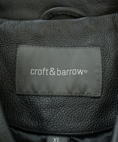 CROFT&BARROW（クロフトアンドバロー）ライダース 黒 サイズ:XL メンズ/2200638655063