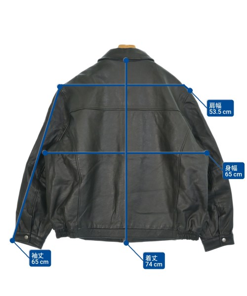 CROFT&BARROW（クロフトアンドバロー）ライダース 黒 サイズ:XL メンズ/2200638655063