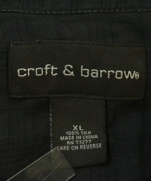 CROFT&BARROW（クロフトアンドバロー）カジュアルシャツ 黒 サイズ:XL メンズ/2200701442088