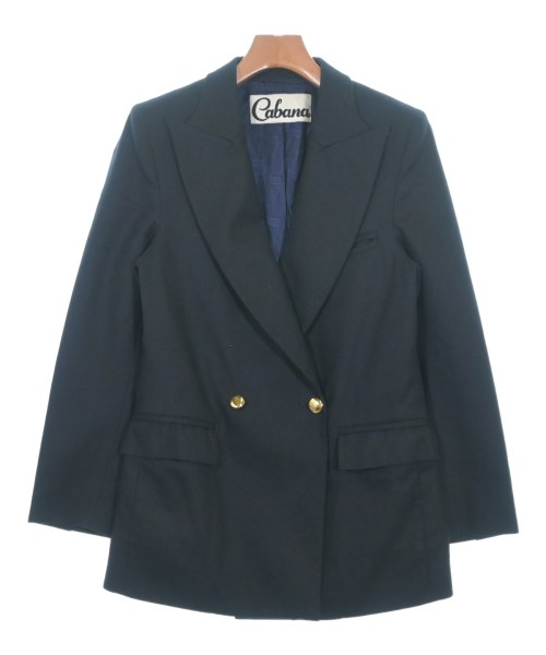 Cabana(カバナ)テーラードジャケット 紺 サイズ:38(M位)/2200669051018