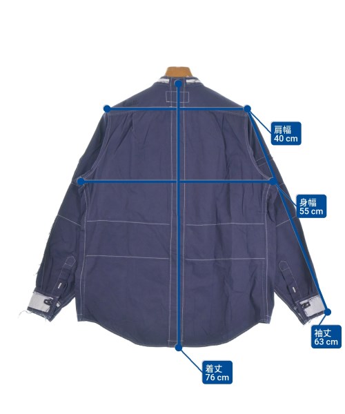 EESETT&Co（イーセットアンドコー）カジュアルシャツ 紫 サイズ:L メンズ/2200629813120