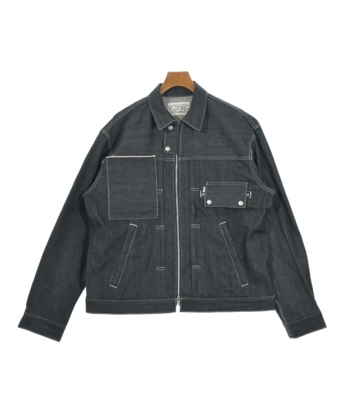 EESETT&Co(イーセットアンドコー)デニムジャケット 紺 サイズ:46(M位)/2200681405509
