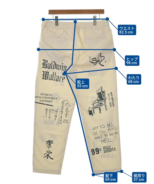 BlackWeirdos（ブラックウィドー）チノパン 白 サイズ:M メンズ/2200621339062