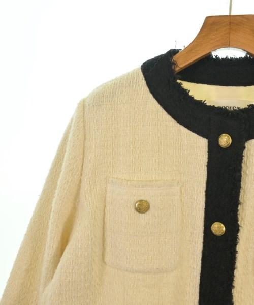 COCUCA（コキュカ）ノーカラージャケット 白 サイズ:F レディース/2200612566026