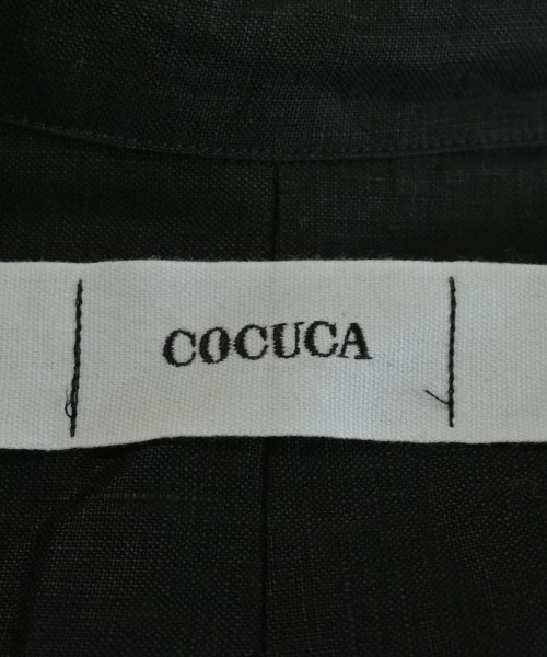 COCUCA（コキュカ）シャツワンピース 黒 サイズ:F レディース/2200722002148