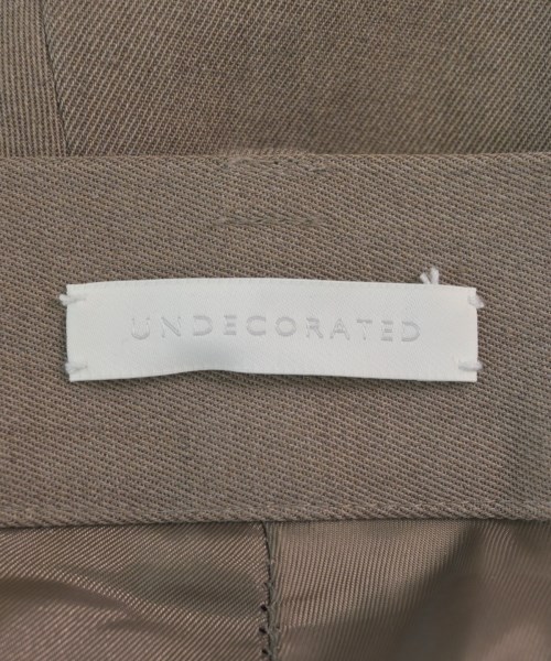 UNDECORATED（アンデコレイテッド）スラックス 茶 サイズ:0(XS位) メンズ/2200636750067