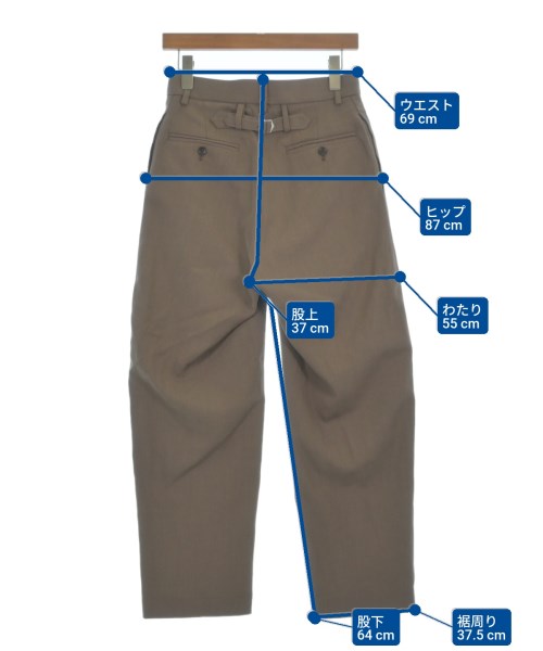 UNDECORATED（アンデコレイテッド）スラックス 茶 サイズ:0(XS位) メンズ/2200636750067