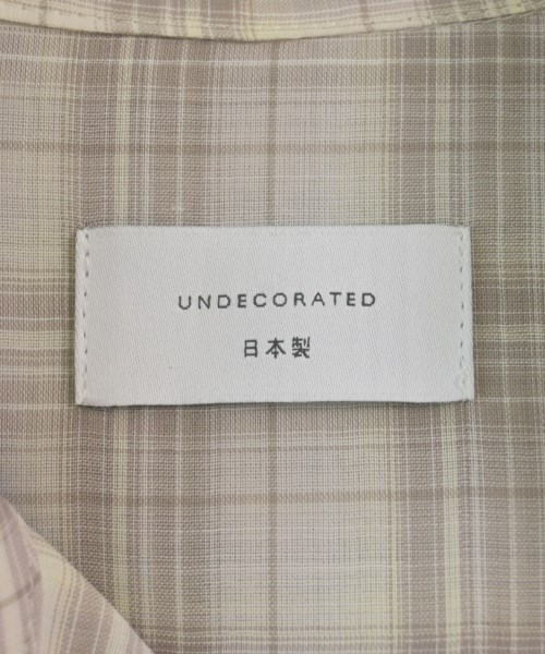 UNDECORATED（アンデコレイテッド）カジュアルシャツ グレー サイズ:0(XS位) メンズ/2200636750098