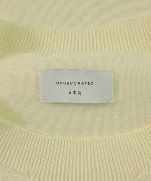 UNDECORATED（アンデコレイテッド）ニット・セーター 白 サイズ:F メンズ/2200620874090