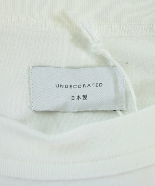 UNDECORATED（アンデコレイテッド）Tシャツ・カットソー 白 サイズ:2(M位) メンズ/2200611372017