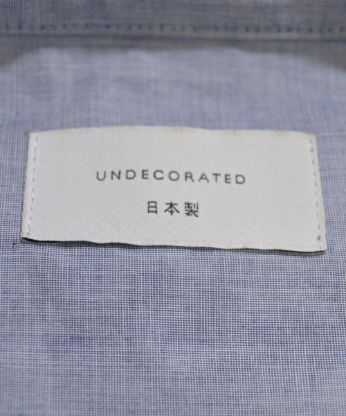 UNDECORATED（アンデコレイテッド）カジュアルシャツ 青 サイズ:-(M位) メンズ/2200714938011